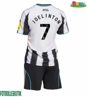 Newcastle United Joelinton #7 Hemmaställ Barn 2025-26 Kortärmad (+ Korta byxor)